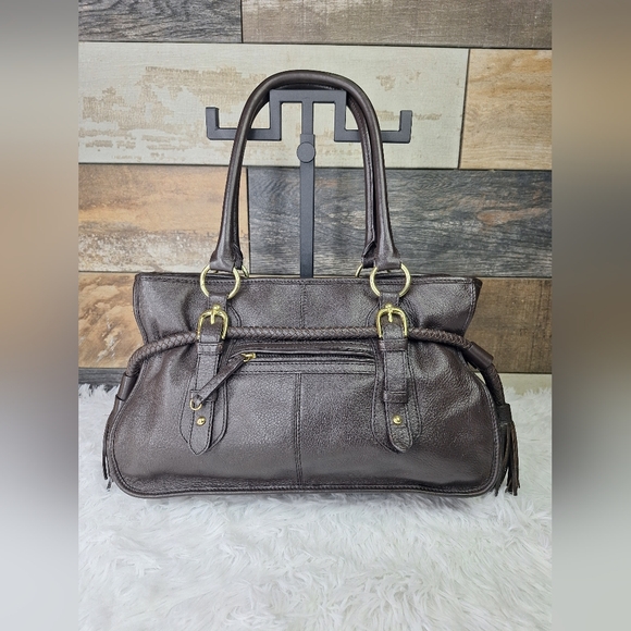 Adrienne Vittadini Animal Hair Satchel - A810458 - Picture 2 of 11